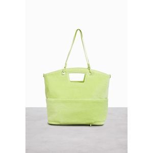 NWT BEIS Terry Tote in Citron Neon Green